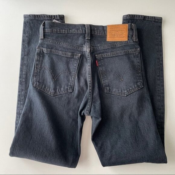 Levi’s Wedgie Fit Ankle Jeans Black Womens 23 - Picture 6 of 7